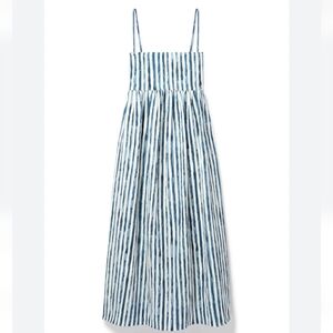 VINCE Painterly Stripe Sundress Size 4 Blue White Spaghetti Straps